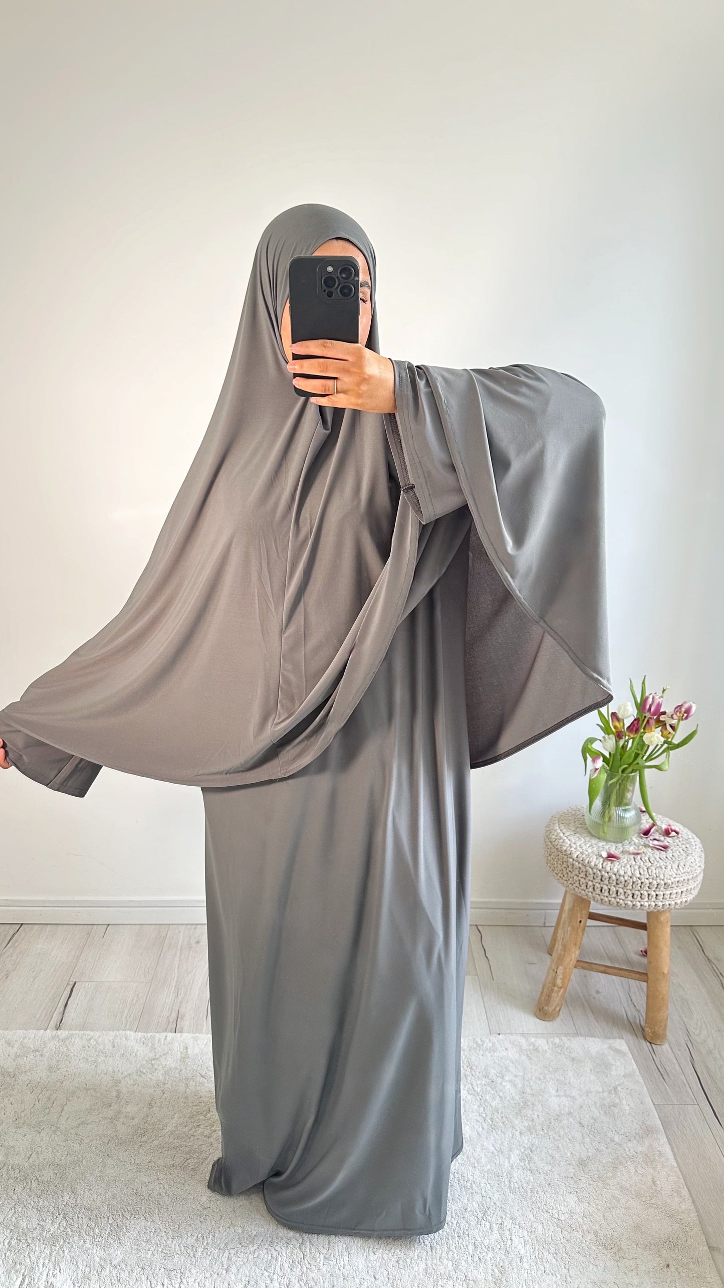 Ensemble Jersey gris clair